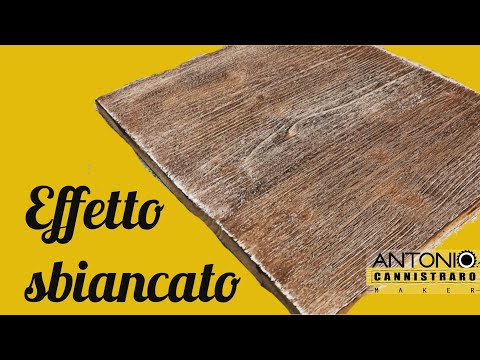 Dipingere il legno con effetto sbiancato e invecchiato