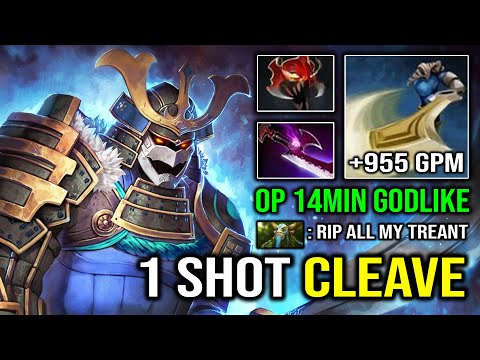 BRUTAL 1 SHOT CLEAVE 14Min Godlike +955 GPM Pro Sven Crazy Farming Speed Dota 2