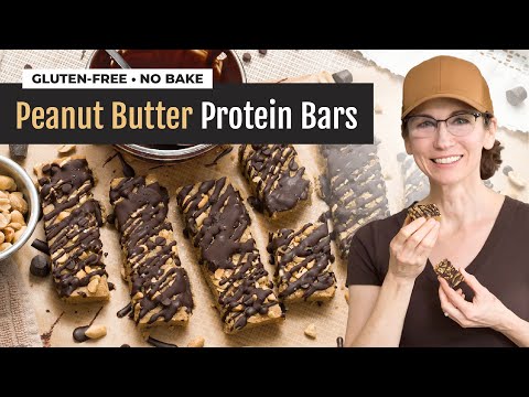 No-Bake Peanut Butter and Chocolate Protein Bars | Gluten-Free