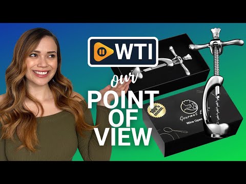 Deluxe Wine Bottle Opener for Intact Cork Removal - Heavy Duty Corkscrew Wine Opener Manual - Wine Cork Screw for Smooth and Effortless Bottle Opening - Wine Cork Opener - WTI product video review