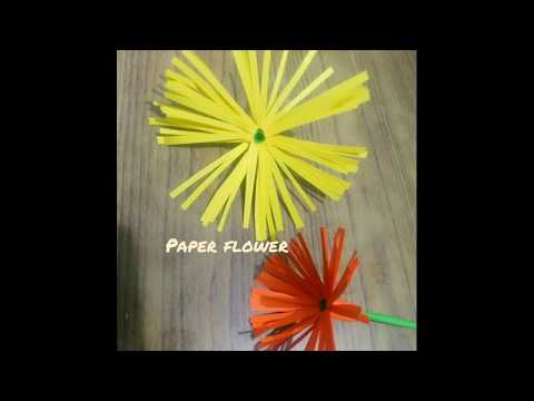How to make paper flower | paper Flower | Decor | recycle form paper