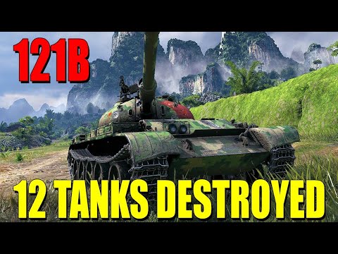 121B: 7.6k damage, 12 tanks destroyed - World of Tanks