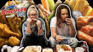 American Deli Chicken Wing MUKBANG !! (WATCH US EAT)