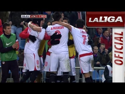Gol de penalti de Negredo (1-1) en el Atlético de Madrid - Sevilla FC - HD