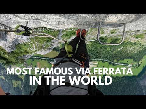 MÜRREN VIA FERRATA - attempting Switzerland's craziest cliff edge "hike" (1,300 feet in the air)