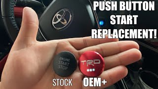 2018-2024 “TRD” Toyota Push Start Button Replacement (ALUMINUM)