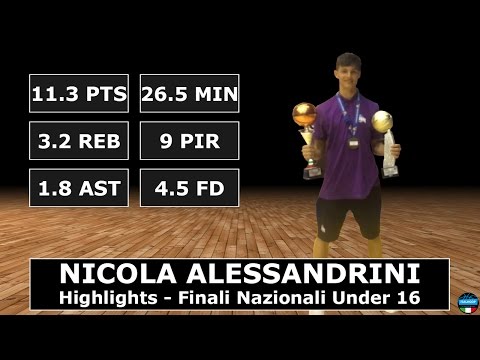 Nicola Alessandrini - Highlights - Finali Nazionali U16 Eccellenza 2016