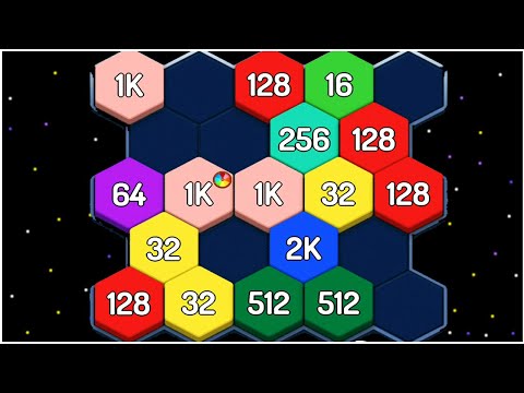 Merge Block 2048 hexa puzzle - Gameplay Walkthrough - Part 1