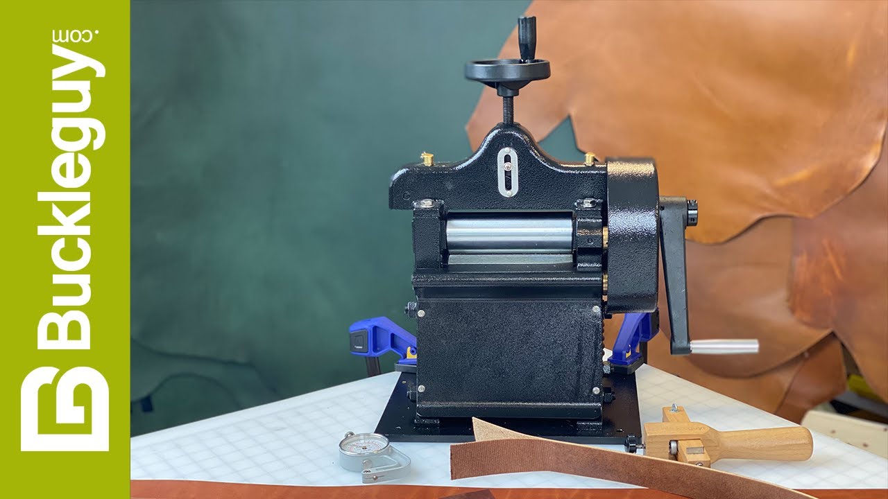 Using a Hand Crank Leather Splitter & Skiving Machine