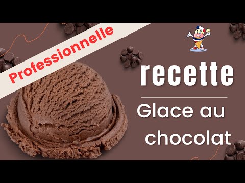 Recette professionnelle de la glace au chocolat (crème glacée ) gelato et glace italienne