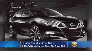 Nissan Recalls More Than 450,000 Vehicles Over Due To Fire Risk