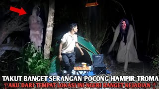 Download lagu Camping horror GawatT Pocong is the most terrifying. You can clearly see his face is so pale and ... mp3