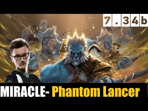 MIRACLE- PLAYING Phantom Lancer HC  7.34b - DOTA 2 HIGHEST MMR MATCH #dota2  #dota2gameplay