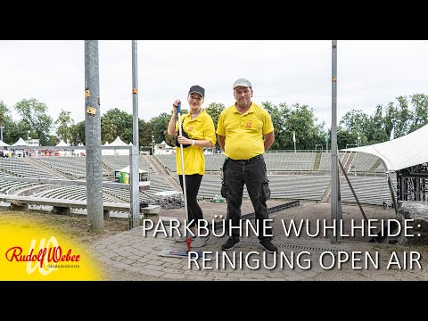 Parkbühne Wuhlheide in Berlin: Reinigung unter freiem Himmel