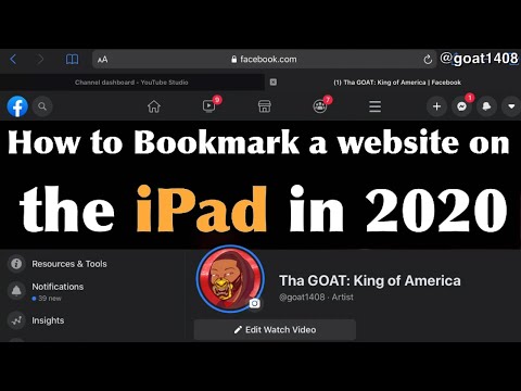 How to Bookmark a Website on the iPad in 2020