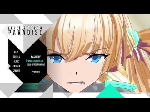 Expelled From Paradise Uk & FR Blu Ray Menu