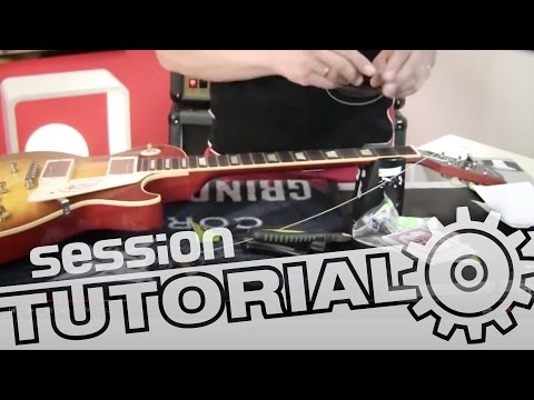 Changing strings on an electric guitar | session tutorial