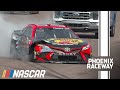 Truex cuts a tire, slams the outside wall at Phoenix Raceway