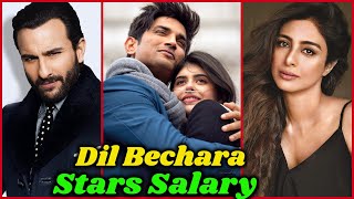 Shocking Salary of Dil Bechara Actors and Actress | Sushant Singh Rajput, Sanjana Sanghi, Saif Ali