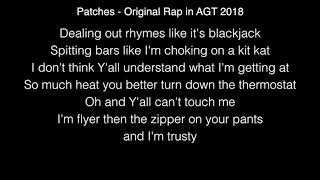 Patches - Original Rap 13-Year-Old Rapper in AGT 2018