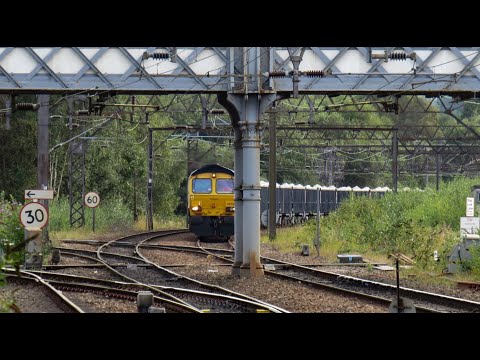 GBRf Class 66 No. 66706 on 6G92 Dowlow Hindlow - Washwood Heath Rmc @ Guide Bridge on 18.09.20 - HD