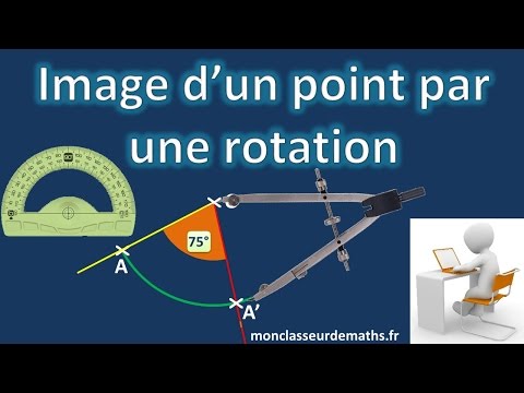 Rotation : construction de l'image d'un point