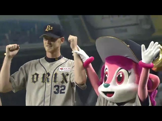 バファローズ・ディクソン投手ヒーローインタビュー 2014/8/30 L-Bs