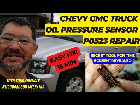 Replace chevy gmc oil pressure sensor the easy way (secret tool revealed)