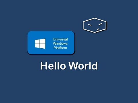 uwp hello world with c and xaml