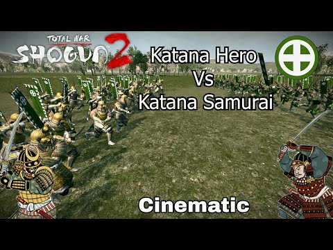 Golden Katana Hero vs Katana Samurai - Total War Shogun 2 Cinematics