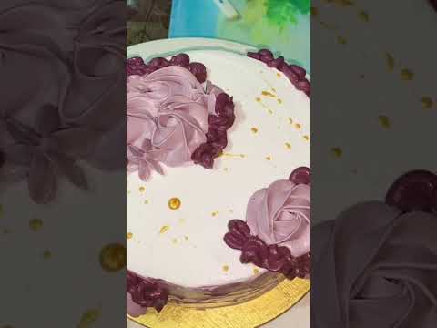 Vanila sponge cake decoration idea!! Trending cake decoration video!!!