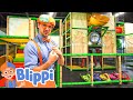 Blippi Visits An Indoor Playground Kids Club Educational Videos For Kids