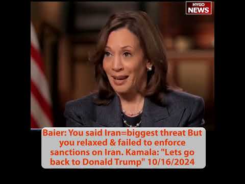 Kamala frantically push to end disastrous interview; Baier: VP came in 5:15 We were pushing envelope