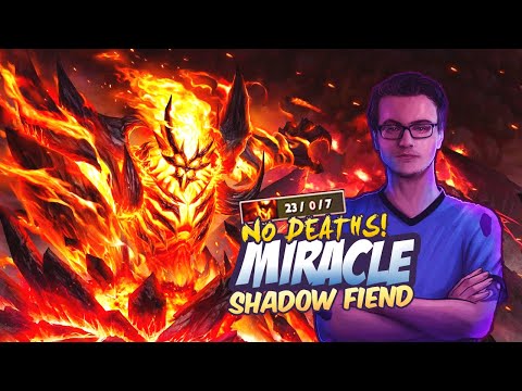 MIRACLE BOSS MODE NO DEATHS [Shadow Fiend] - Imba Raze New Patch
