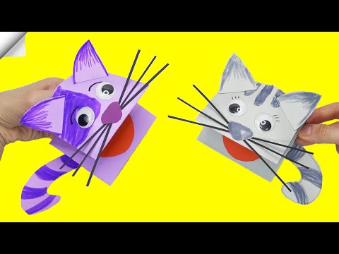 Moving paper toys How to make a paper duck Paper puppet