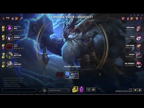 [8.1] PLACEMENTS GAME 8 | Protect The Kog LUL | Ornn vs Nasus League of Legends Gameplay
