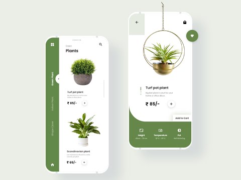 Plant UI Adobe Xd Design | Mobile App | Tutorial