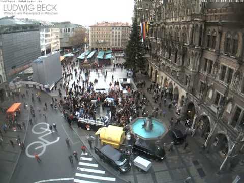 Marienplatz (Munich) Timelapse 11.11.2016