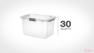 Sterilite 30 Qt HingeLID Box