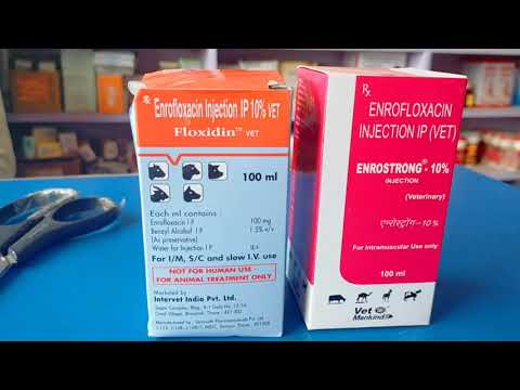 Enrofloxacin Enrostrong 10% Injection - Baytril