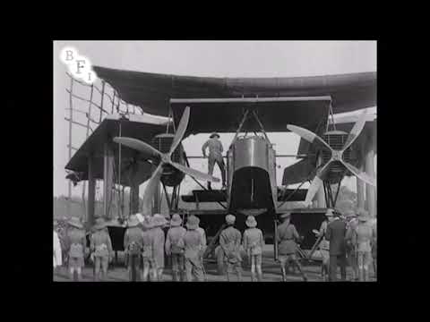 British bomber Handley Page Type O arrival in India from England (1917)