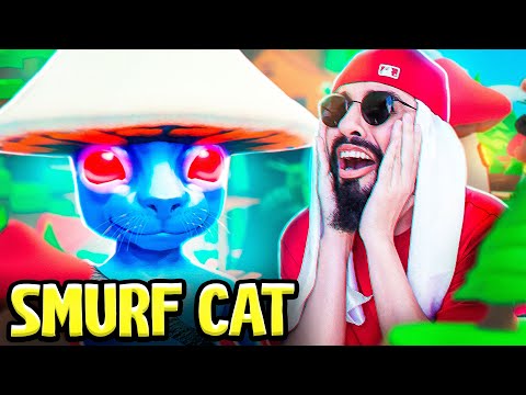 Smurf Cat enfrentou o Mussa - (Roblox Smurf Cat Meme)