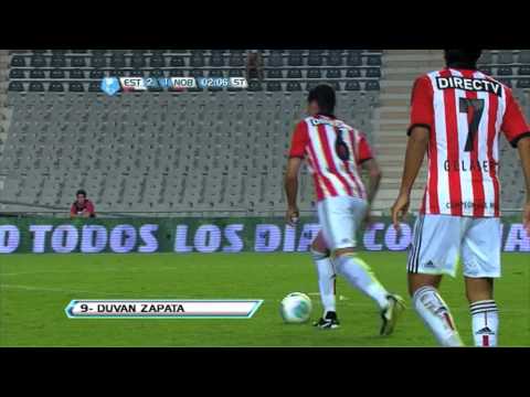 Gol de Zapata. Estudiantes 2 - Newell's 1. Fecha 5. Torneo Final 2013. Fútbol Para Todos