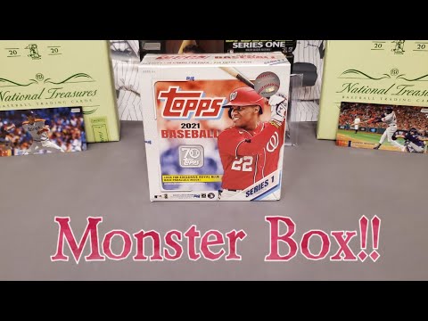 2021 Topps Series 1 Monster Box Break. Better than Hobby??