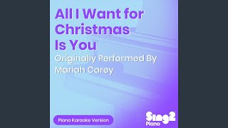 Download lagu All I Want for Christmas Is You (Originally Performed By Mariah Carey) (Piano Karaoke Version) mp3