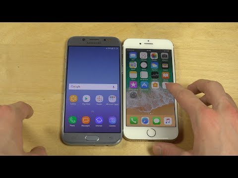 Samsung Galaxy J5 2017 vs. iPhone 7 iOS 11 Beta 2 - Which Is Faster?