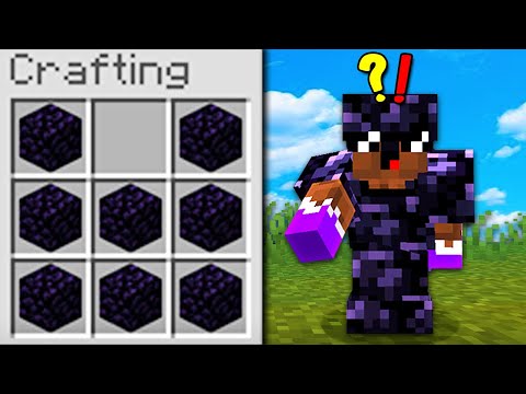I CRAFT ARMOR from EVERY BLOCK in MINECRAFT!