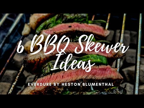 6 BBQ Skewer Ideas on the Everdure by Heston Blumenthal Cube - First Use - Hunter Gatherer Cooking