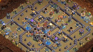 【クラクラ】あおむしさんのリバイブスピアスローワーガレキネクロ TH18全壊