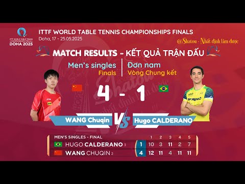 ITTF WTTC FINALS 2025 - MS - F - WANG CHUQIN & Hugo CALDERANO (25.05.2025)